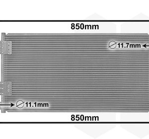 Condensator climatizare OPEL MOVANO A platou / sasiu (X70) 2.5 DTi (ED, HD, UD0, UD4) diesel 99 cai VAN WEZEL 43005443
