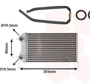 Schimbator caldura incalzire habitaclu OPEL VIVARO A platou / sasiu (X83) 2.5 DTi diesel 135 cai VAN WEZEL 43006439