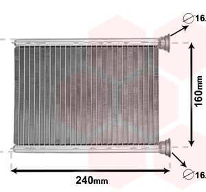 Schimbator caldura incalzire habitaclu OPEL VIVARO B caroserie (X82) 1.6 CDTI (05) diesel 146 cai VAN WEZEL 43006569