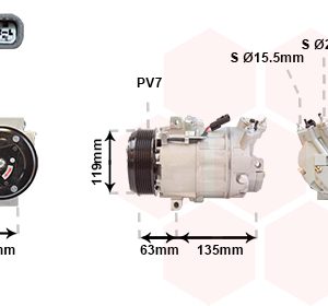 Compresor climatizare OPEL VIVARO A bus (X83) 2.0 CDTI (F7, J7, A07) diesel 90 cai VAN WEZEL 4300K389