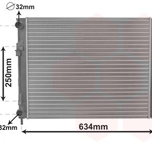 Radiator racire motor OPEL VIVARO A platou / sasiu (X83) 1.9 Di diesel 82 cai VAN WEZEL 43012303