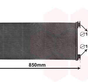 Condensator climatizare OPEL VIVARO B platou / sasiu (X82) 1.6 CDTI (03) diesel 125 cai VAN WEZEL 43015702