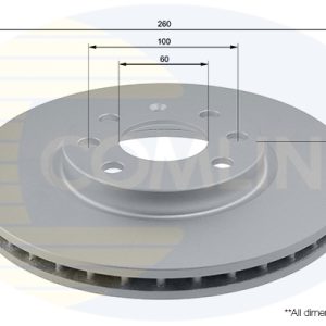 Disc frana OPEL COMBO Tour 1.7 DI 16V diesel 65 cai COMLINE ADC1112V