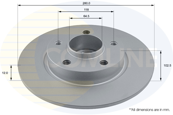 Disc frana OPEL VIVARO A caroserie (X83) 2.0 CDTI (F7) diesel 90 cai COMLINE ADC1137