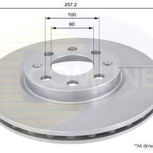 Disc frana OPEL ADAM (M13) 1.4 LPG Benzina/Autogaz (GPL) 87 cai COMLINE ADC1138V