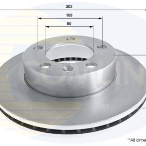 Disc frana OPEL MOVANO B platou / sasiu (X62) 2.3 CDTI RWD (EV, HV, UV) diesel 101 cai COMLINE ADC2701V