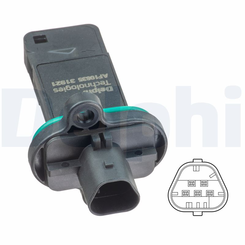 Senzor debit aer OPEL MOKKA / MOKKA X (J13) 1.6 CDTI 4x4 (_76) diesel 136 cai DELPHI AF10635-12B1