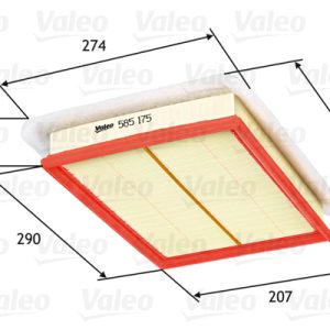 Filtru aer OPEL COMBO Autoutilitara/limuzina spatioasa 1.3 CDTI 16V diesel 69 cai VALEO 585175