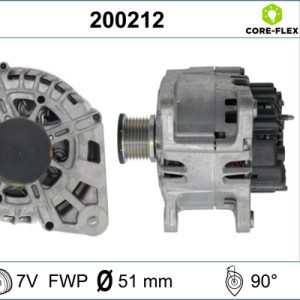 Alternator OPEL MOVANO B platou / sasiu (X62) 2.3 CDTI RWD (EV, HV, UV) diesel 146 cai VALEO 200212