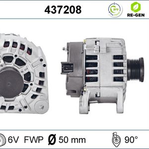 Alternator OPEL VIVARO A bus (X83) 1.9 DI (F7, J7, A07) diesel 80 cai VALEO 437208