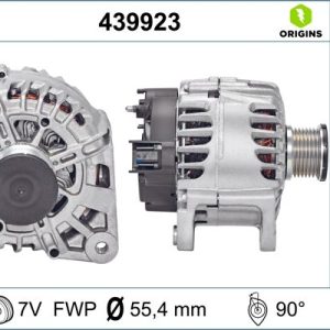 Alternator OPEL VIVARO B caroserie (X82) 1.6 CDTI (05) diesel 120 cai VALEO 439923