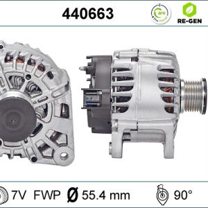 Alternator OPEL VIVARO B caroserie (X82) 1.6 CDTI (05) diesel 120 cai VALEO 440663