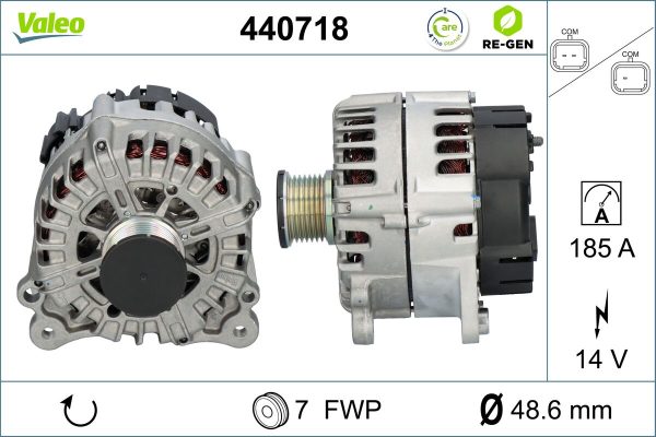 Alternator OPEL MOVANO B caroserie (X62) 2.3 CDTI FWD (FV) diesel 179 cai VALEO 440718