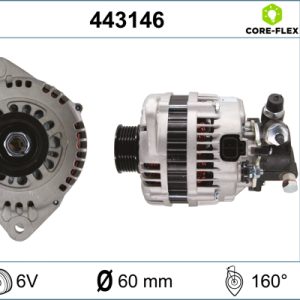 Alternator OPEL COMBO Tour 1.7 DTI 16V diesel 75 cai VALEO 443146