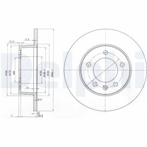 Disc frana OPEL MOVANO A bus (X70) 3.0 DTi (JD) diesel 136 cai DELPHI BG3681