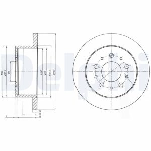Disc frana OPEL MOVANO C platou / sasiu (U9) 2.2 D diesel 120 cai DELPHI BG4061