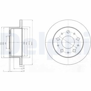 Disc frana OPEL MOVANO C platou / sasiu (U9) 2.2 BlueHDi 140 diesel 140 cai DELPHI BG4099