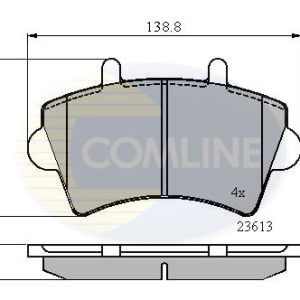 Placute frana OPEL MOVANO A bus (X70) 2.5 DTI (JD) diesel 115 cai COMLINE CBP01035