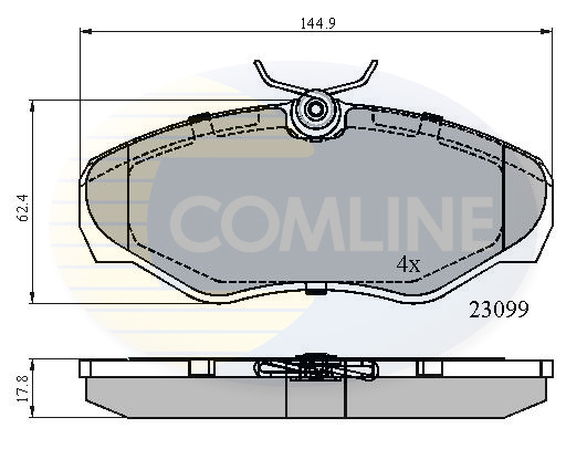 Placute frana OPEL VIVARO A caroserie (X83) 2.0 ECOTEC (F7) benzina 117 cai COMLINE CBP01127