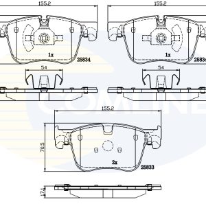Placute frana OPEL COMBO Autoutilitara/limuzina spatioasa (K9) 1.5 D diesel 102 cai COMLINE CBP02250