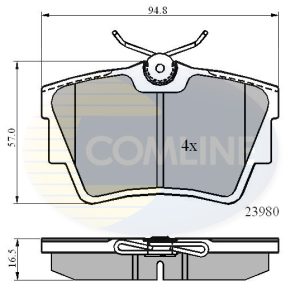 Placute frana OPEL VIVARO A caroserie (X83) 2.5 DTI (F7) diesel 135 cai COMLINE CBP0874