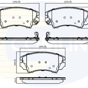 Placute frana OPEL CASCADA (W13) 1.6 SIDI (67) benzina 170 cai COMLINE CBP31680