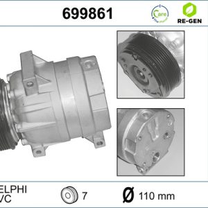 Compresor climatizare OPEL MOVANO A caroserie (X70) 2.5 CDTI (FD) diesel 146 cai VALEO 699861