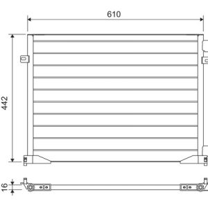 Condensator climatizare OPEL VIVARO A bus (X83) 1.9 DTI (F7, J7, A07) diesel 101 cai VALEO 817644