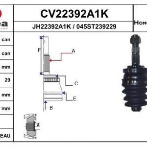Cap planetara OPEL COMBO Autoutilitara/limuzina spatioasa 1.3 CDTI 16V diesel 75 cai EAI CV22392A1K