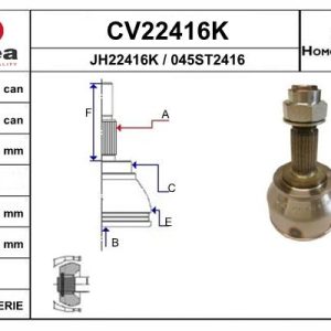 Cap planetara OPEL COMBO Tour (X12) 1.6 CDTI (C26, D26, E26, C05) diesel 105 cai EAI CV22416K