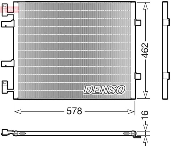 Condensator climatizare OPEL VIVARO A caroserie (X83) 2.0 CDTI (F7) diesel 114 cai DENSO DCN20041