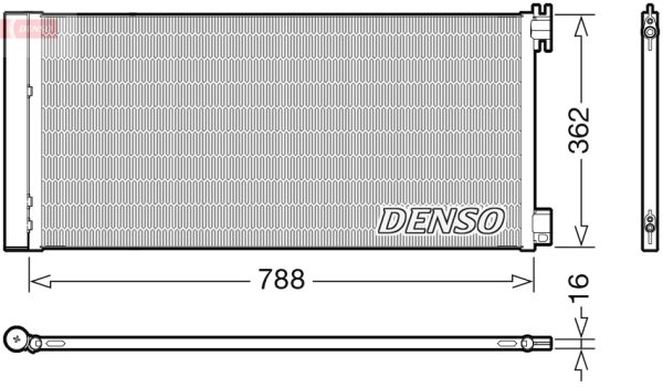 Condensator climatizare OPEL VIVARO B bus (X82) 1.6 CDTI (06) diesel 116 cai DENSO DCN23042