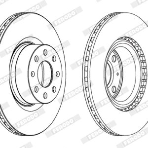 Disc frana OPEL ADAM (M13) 1.0 benzina 115 cai FERODO DDF1298C