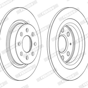 Disc frana OPEL ADAM (M13) 1.0 benzina 115 cai FERODO DDF1299C