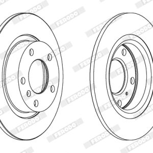 Disc frana OPEL ADAM (M13) 1.4 S benzina 150 cai FERODO DDF1651C
