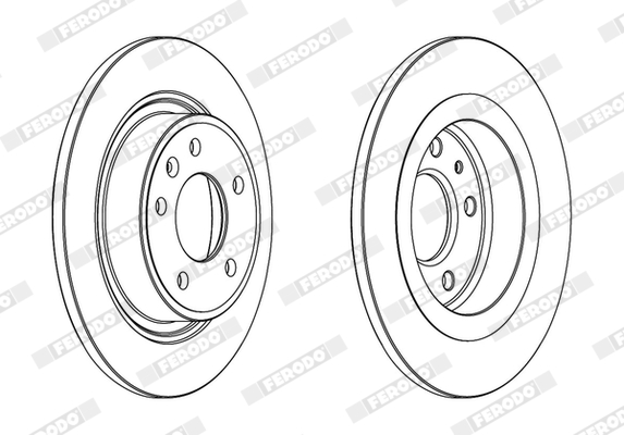 Disc frana OPEL AMPERA (R12) EV 150 benzina/elector 151 cai FERODO DDF1871C