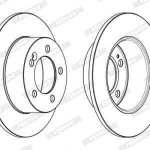 Disc frana OPEL MOVANO B platou / sasiu (X62) 2.3 CDTI RWD (EV, HV, UV) diesel 101 cai FERODO DDF1976C