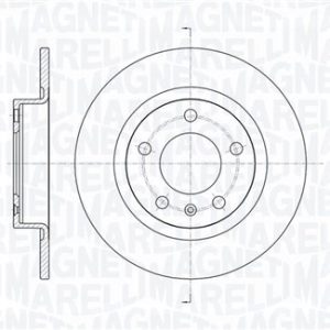Disc frana OPEL ADAM (M13) 1.4 S benzina 150 cai MAGNETI MARELLI 361302040734