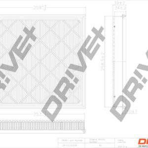 Filtru aer OPEL CASCADA (W13) 1.6 (67) benzina 200 cai DRIVE DP1110.10.0191
