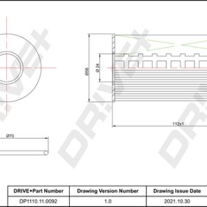 Filtru ulei OPEL VIVARO A bus (X83) 2.0 CDTI (F7, J7, A07) diesel 114 cai DRIVE DP1110.11.0092