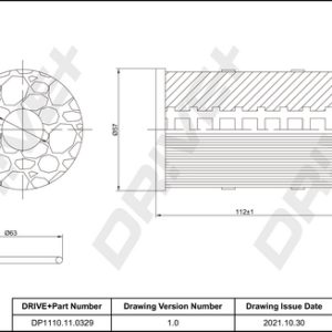 Filtru ulei OPEL VIVARO B bus (X82) 1.6 CDTI (06) diesel 90 cai DRIVE DP1110.11.0329