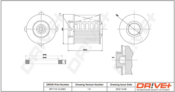 Filtru combustibil OPEL CASCADA (W13) 2.0 CDTI (67) diesel 194 cai DRIVE DP1110.13.0081