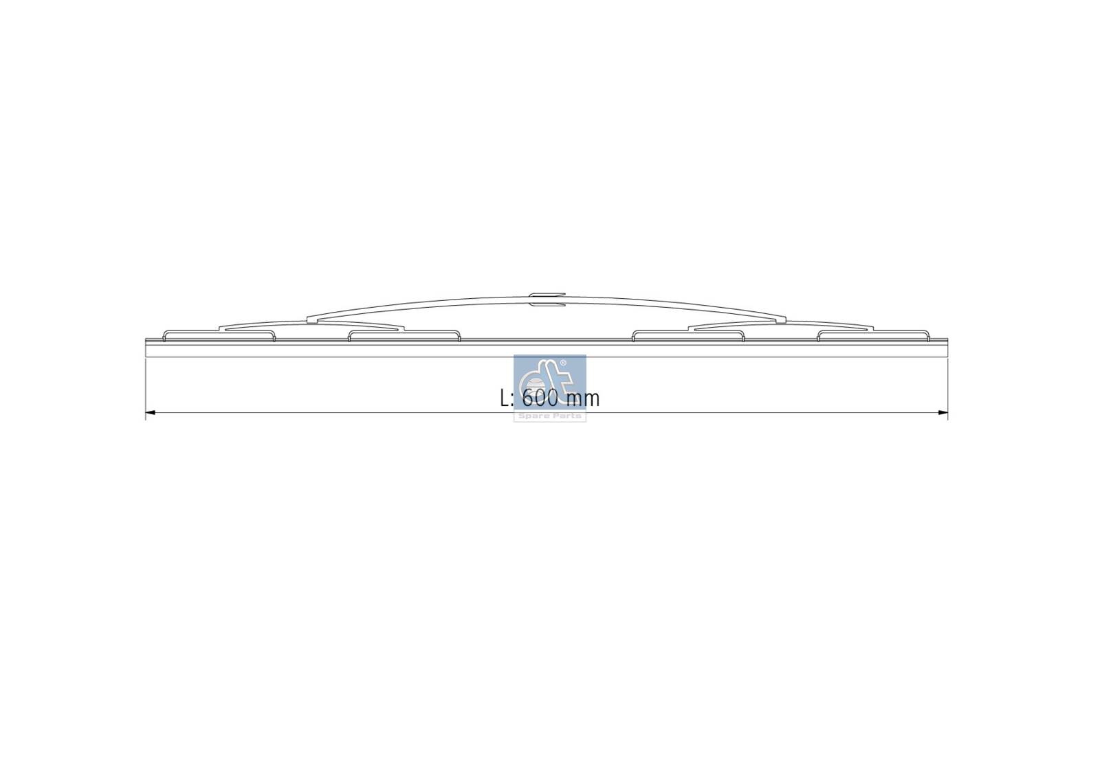 Lamela stergator OPEL MOVANO A platou / sasiu (X70) 2.5 CDTI (ED, HD, UD0, UD4) diesel 146 cai DT SPARE PARTS 5.63170