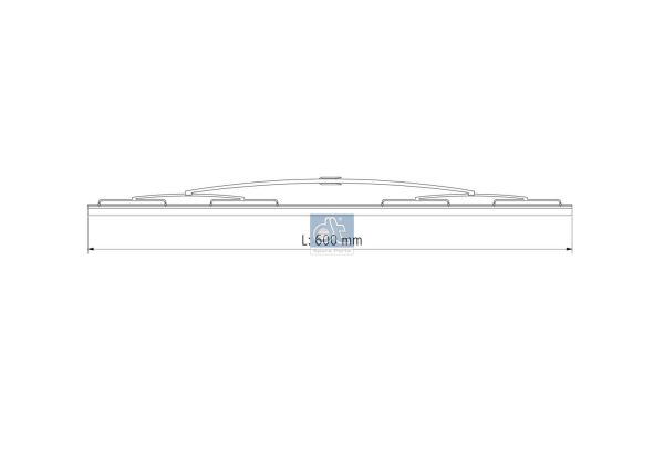 Lamela stergator OPEL MOVANO A platou / sasiu (X70) 3.0 DTI (ED, HD, UD0, UD4) diesel 136 cai DT SPARE PARTS 5.63171