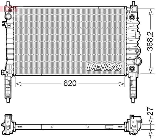 Radiator racire motor OPEL MOKKA / MOKKA X (J13) 1.4 (_76) benzina 140 cai DENSO DRM20119