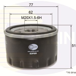 Filtru ulei OPEL VIVARO A bus (X83) 2.0 16V (F7, J7, A07) benzina 120 cai COMLINE EOF025