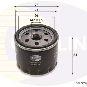 Filtru ulei OPEL VIVARO A caroserie (X83) 1.9 DI (F7) diesel 80 cai COMLINE EOF216