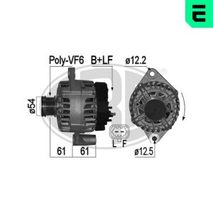 Alternator OPEL CASCADA (W13) 2.0 CDTI (67) diesel 194 cai ERA 209138A