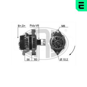 Alternator OPEL COMBO Autoutilitara/limuzina spatioasa (71_) 1.2 benzina 45 cai ERA 210065A