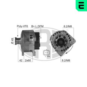 Alternator OPEL VIVARO A platou / sasiu (X83) 2.0 ECOTEC benzina 117 cai ERA 210353A